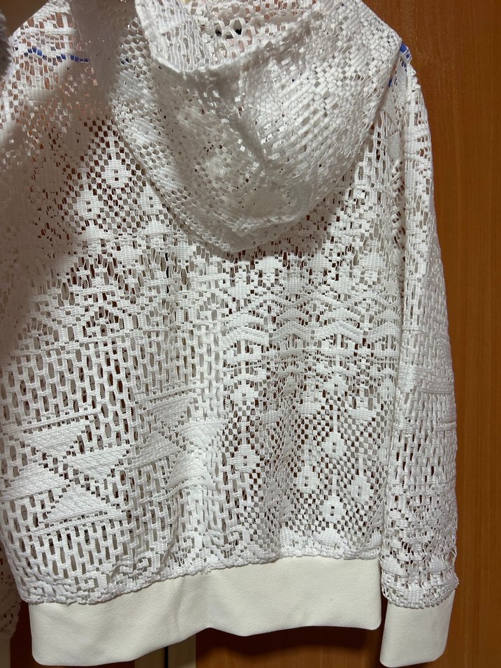 Dantel İşlemeli Kadın Beyaz Bohem Ceket - Görsel 5