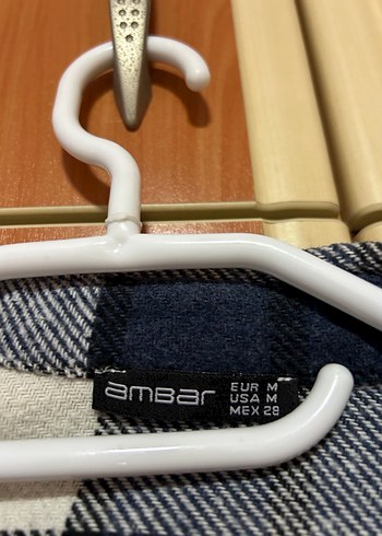 Düğmeli Mavi Gri Kareli Kadın Gömlek - Görsel 4