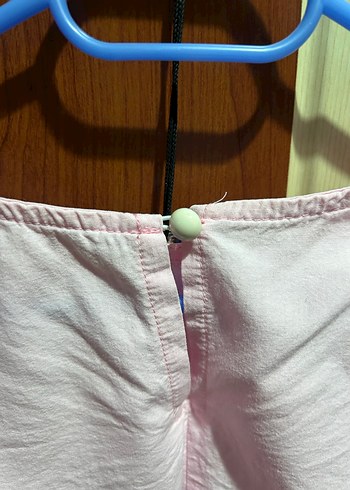 Pembe Keten Uzun Kollu Kız Bluzu - Görsel 5