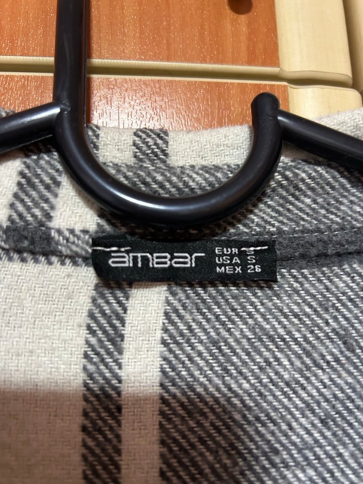 Gri Ekoseli Düğmeli Kadın Gömlek - Görsel 3