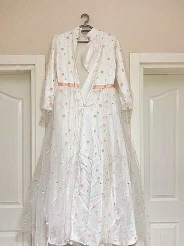 Tesettür Abiye Tül Elbise - Görsel 6