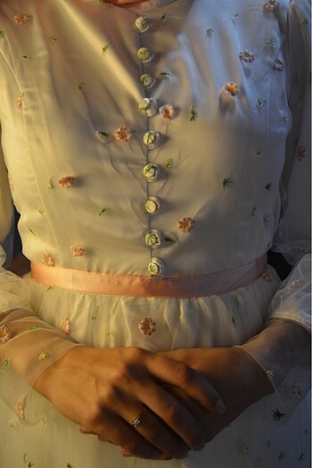 Tesettür Abiye Tül Elbise - Görsel 12