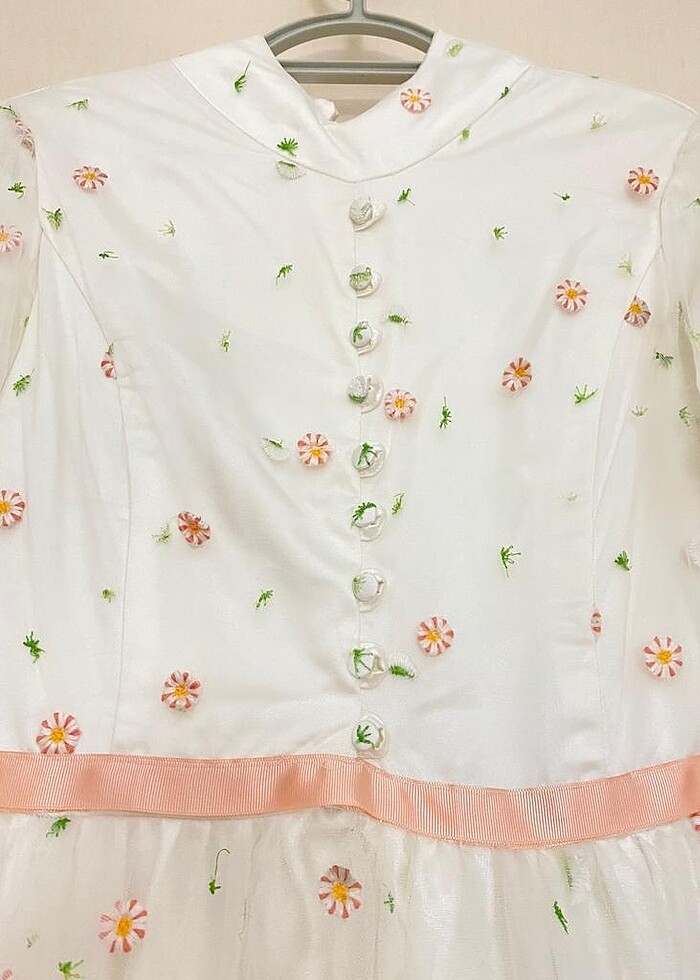 Tesettür Abiye Tül Elbise - Görsel 5