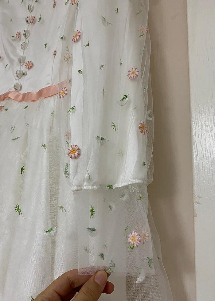 Tesettür Abiye Tül Elbise - Görsel 3