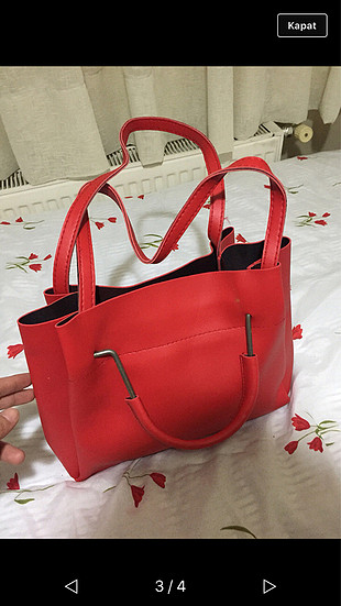Zara Kırmızı çanta