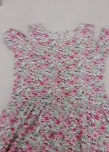LC Waikiki Çiçek Desenli Kız Çocuk Elbisesi