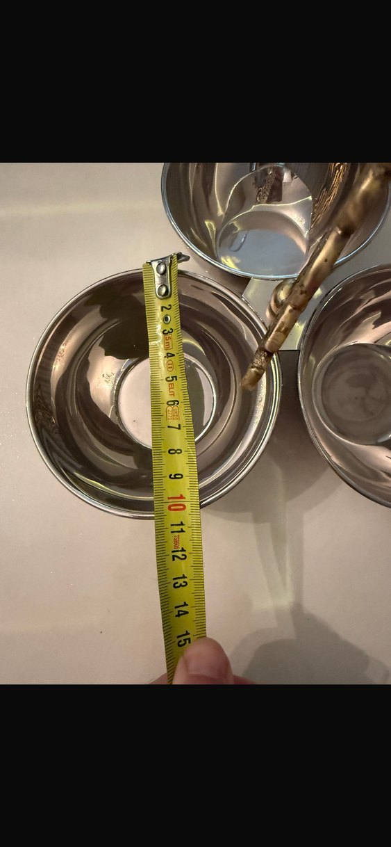 Altın Renkli Parlak Metal 3 Bölmeli Servis Tabağı 
Osmanlı çerez - Görsel 4