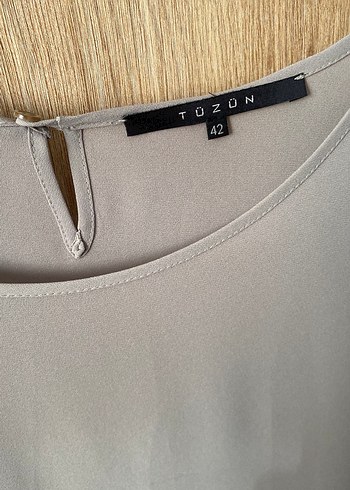 Bej Kadın Uzun Kollu Sade Bluz - Görsel 2