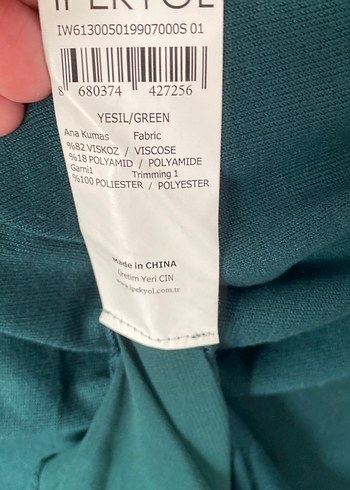 Kadın Turkuaz Yüksek Yakalı Salaş Kazak - Görsel 4