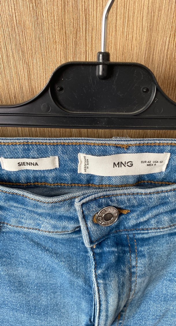 Kadın Mavi Midi Boy Denim Pantolon - Görsel 2