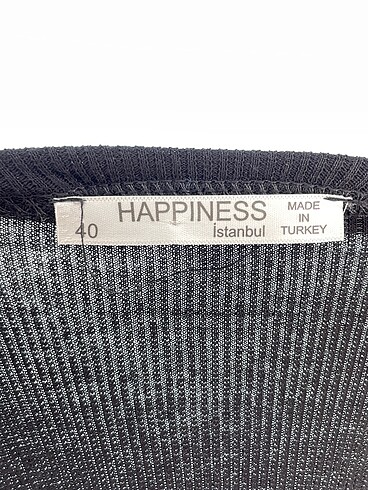 40 Beden siyah Renk Happiness Bluz %70 İndirimli.