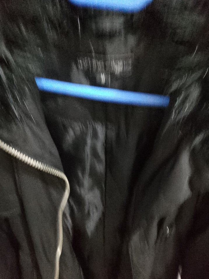 Kadın Siyah Uzun Street Wear Mont - Görsel 3