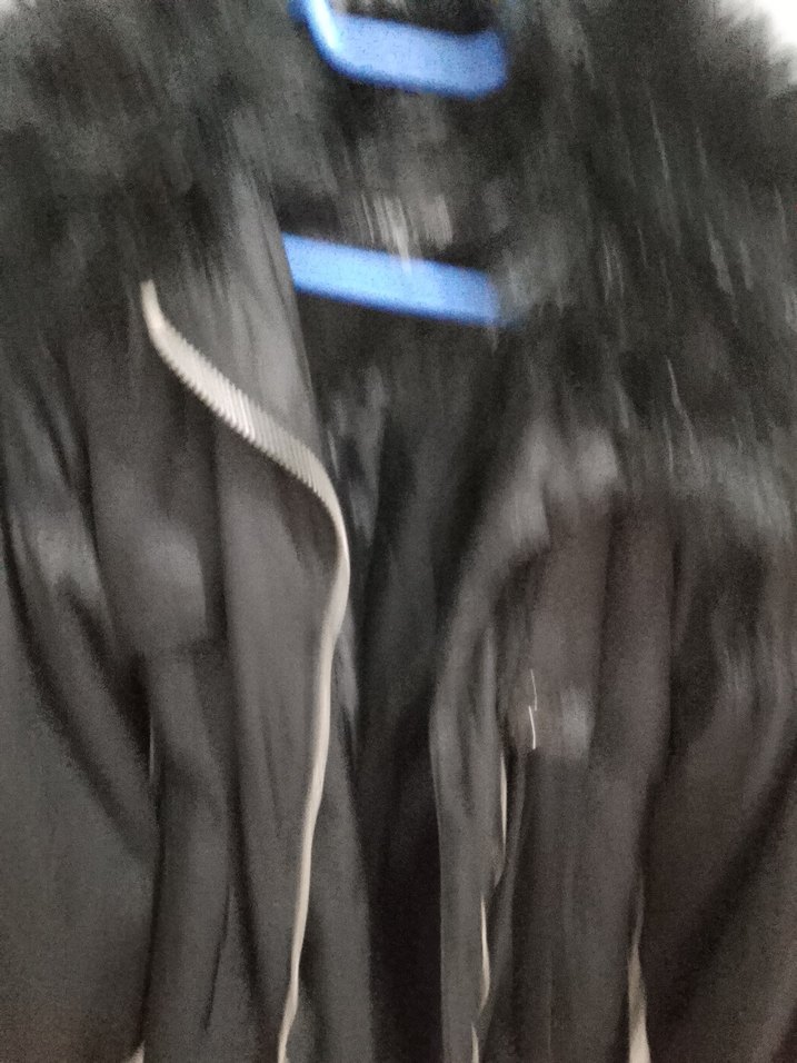 Kadın Siyah Uzun Street Wear Mont - Görsel 4