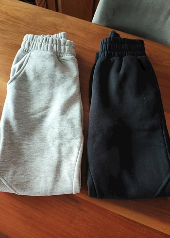 Gri Kısa Kadın Eşofman Altları ikili fiyattır - Görsel 2