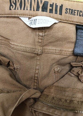 11-12 Yaş Beden camel Renk H&M pantolon 