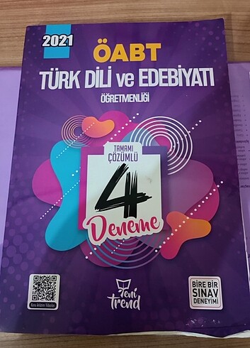 Yeni Trend ÖABT Türk Dili ve Edebiyatı Öğretmenliği 4'lü denemes