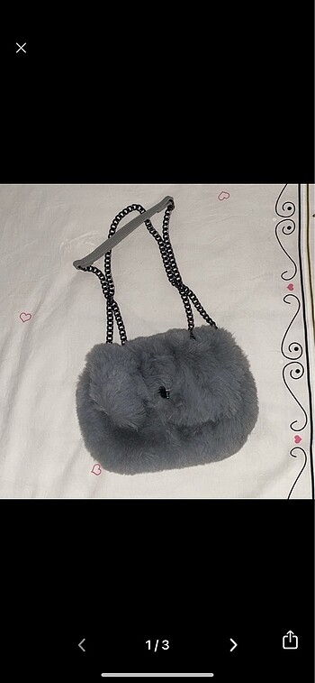 Stradivarius peluş çanta