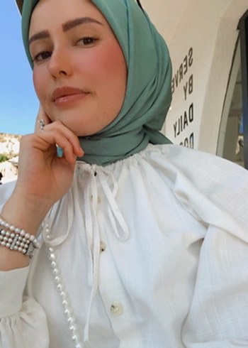 Mint yeşili eşarp - Görsel 2