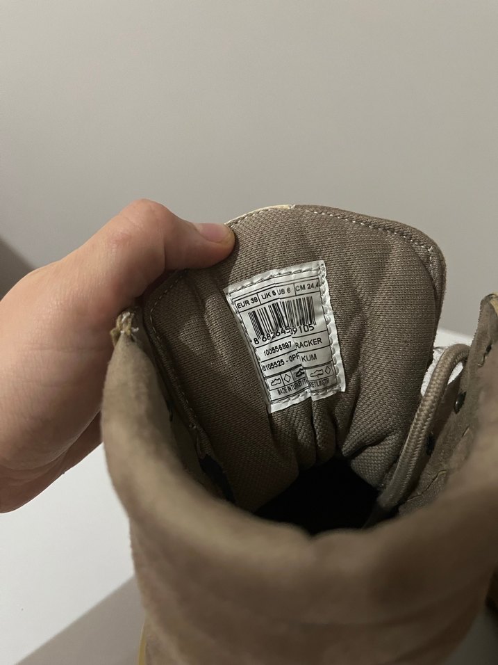 Bej Süet Kadın Platform Bot lumberjack marka - Görsel 4