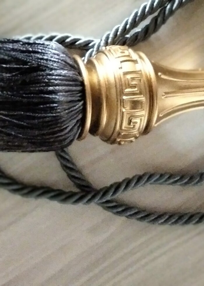 Perde püsküllü broçol  - Görsel 3