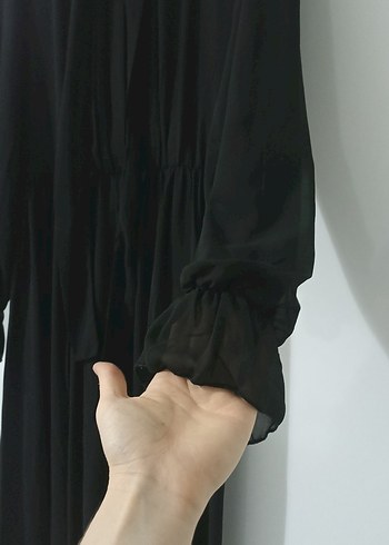 Diğer Siyah Uzun Kollu Gotik Kadın Elbise