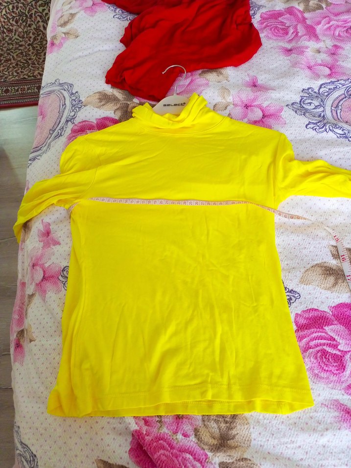 Sarı Balıkçı Yaka Uzun Kollu Kadın bady - Görsel 3