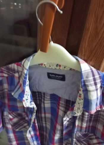 Renkli Ekose Desenli bayan Gömlek - Görsel 2