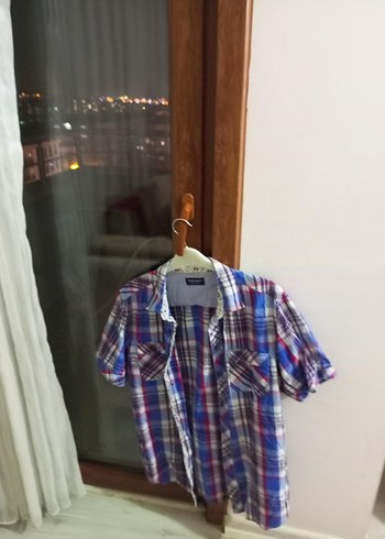 Renkli Ekose Desenli bayan Gömlek - Görsel 3