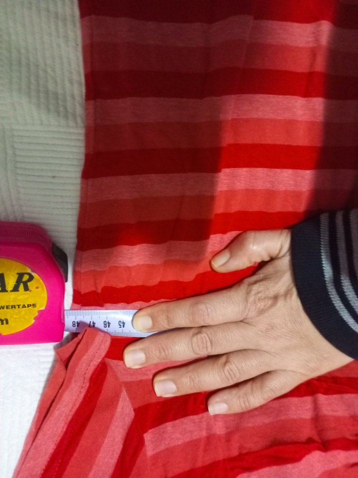 Kırmızı V Yaka Kısa Kollu Kadın Tişört - Görsel 4