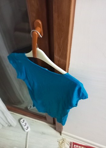 Kadın daissy Yeşil V Yaka Tişört - Görsel 2