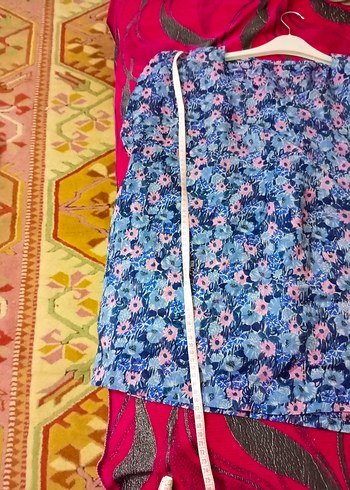 Bohem Tarz Mor Kolsuz Mini Bluz - Görsel 2