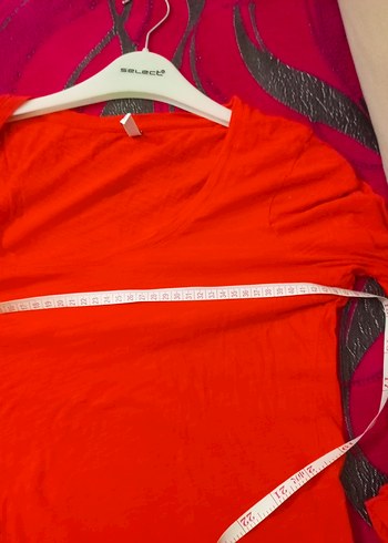 Kadın Kırmızı Uzun Kollu Salaş Bluz - Görsel 4