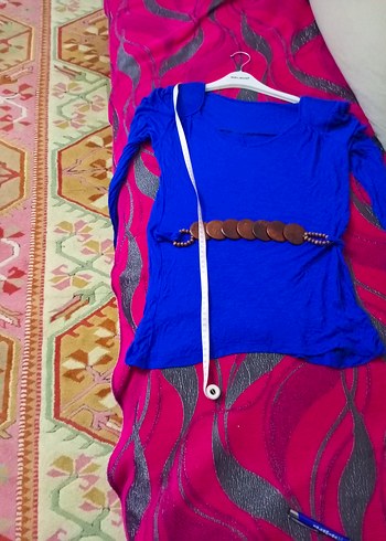 Koyu Mavi bluz kemerli - Görsel 3