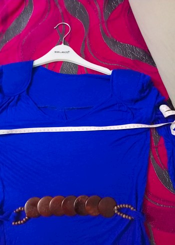 Koyu Mavi bluz kemerli - Görsel 4