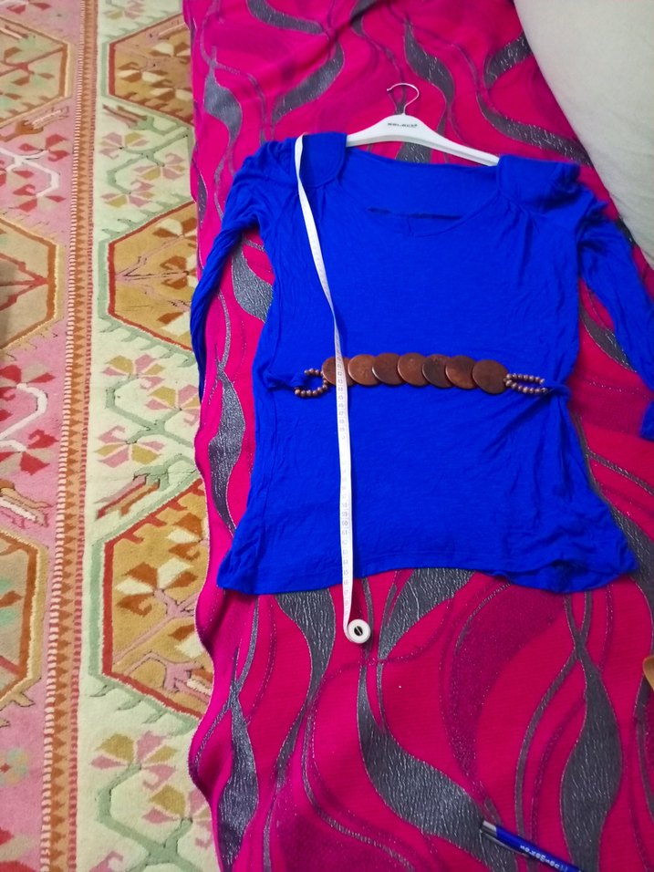 Koyu Mavi bluz kemerli - Görsel 3