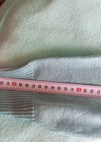 Turkuaz V Yaka Kadın Triko Kazak - Görsel 3