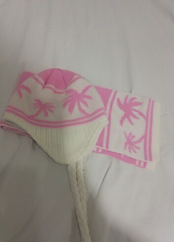 Kız çocuk atkı bere 1yaştan 4 yaşa kadar olur  - Görsel 3