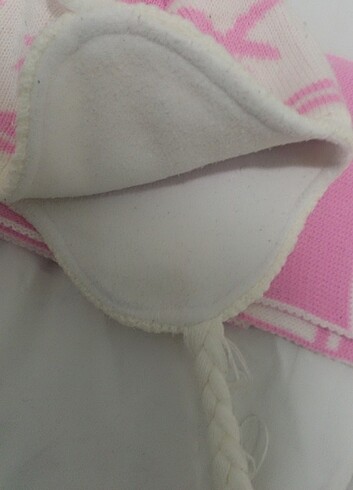 Kız çocuk atkı bere 1yaştan 4 yaşa kadar olur  - Görsel 6