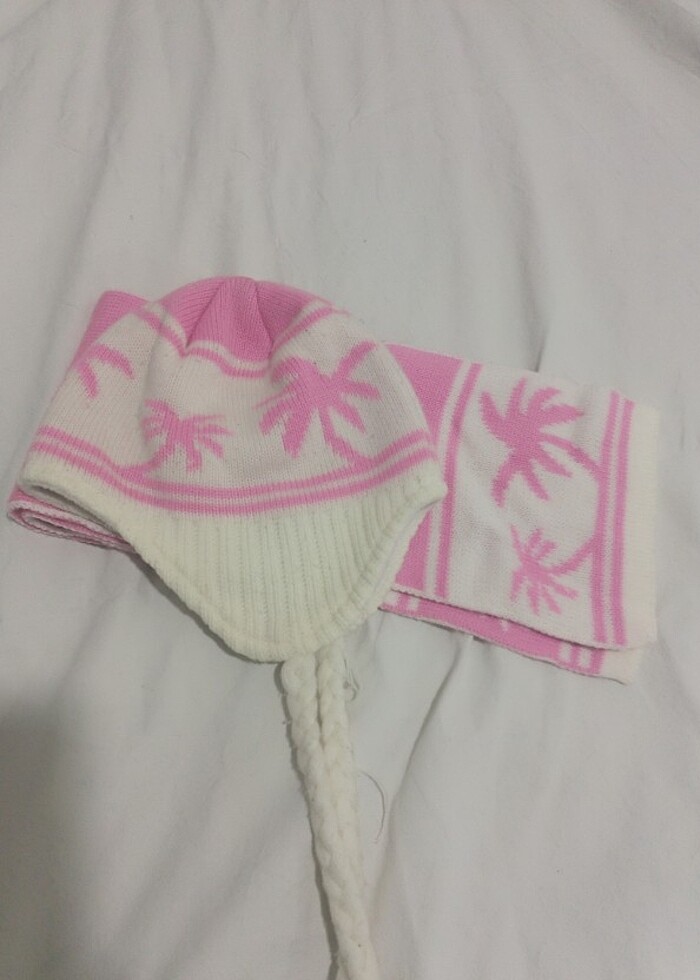 Kız çocuk atkı bere 1yaştan 4 yaşa kadar olur  - Görsel 4