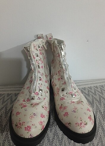 Kadın çiçek desenli bot 38 numara - Görsel 8