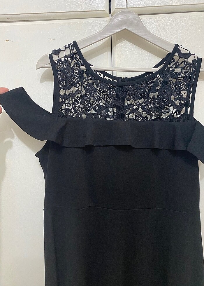 Dantel detaylı Abiye - Görsel 4