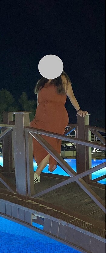 Yazlık rahat uzun elbise - Görsel 7