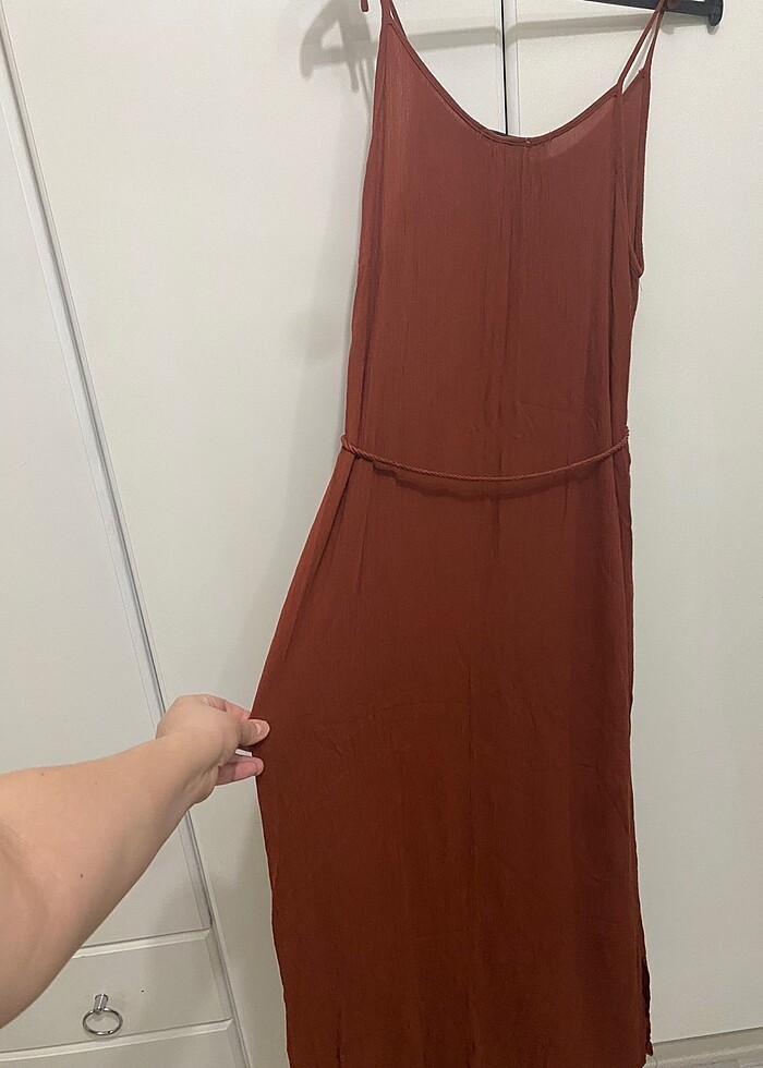 Yazlık rahat uzun elbise - Görsel 3