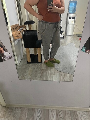 Yazlık efil efil büyükbeden Pantolon - Görsel 8