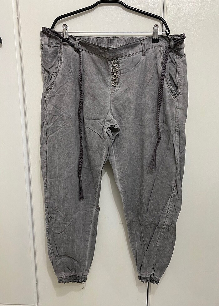 Yazlık efil efil büyükbeden Pantolon - Görsel 2