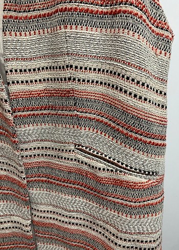 Bohem Çok Renkli Örgü Yelek - Görsel 4