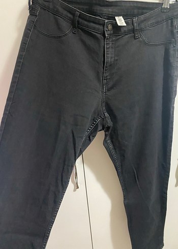 Düğmeli Siyah Skinny Denim Kadın Jean - Görsel 4
