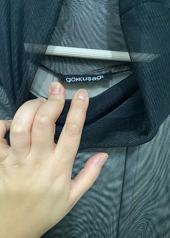 Siyah Uzun Kollu Dökümlü Gotik Tunik - Görsel 7