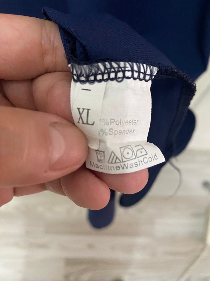 Nakışlı Lacivert Uzun Yazlık Elbise - Görsel 5