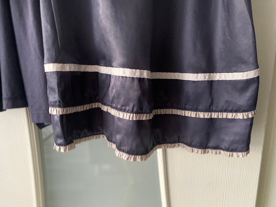 Antrasit İp Askılı Midi Gecelik ve Sabahlık - Görsel 5